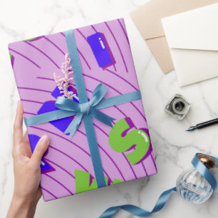 Colorful Alphabet Fun Wrapping Paper