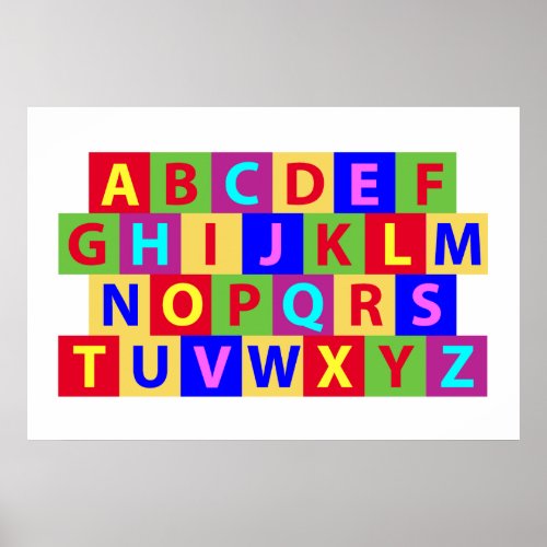 Colorful Alphabet Poster