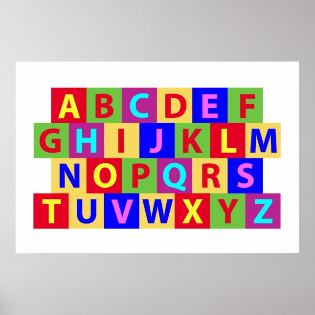 Colorful Alphabet Poster (Front)