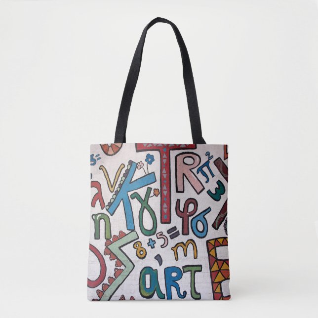 Colorful Alphabet  Tote Bag (Front)