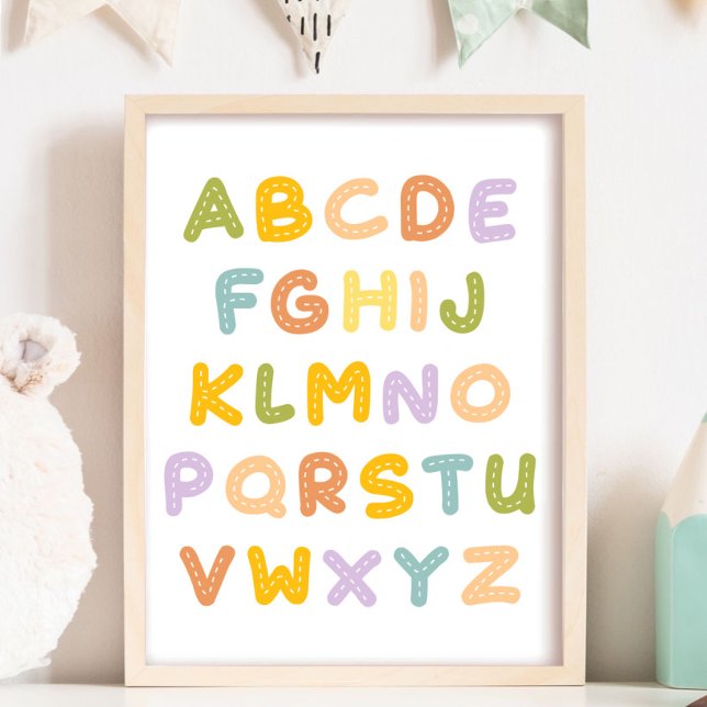 Colorful Alphabets Cutie Nursery  Poster (Creator Uploaded)