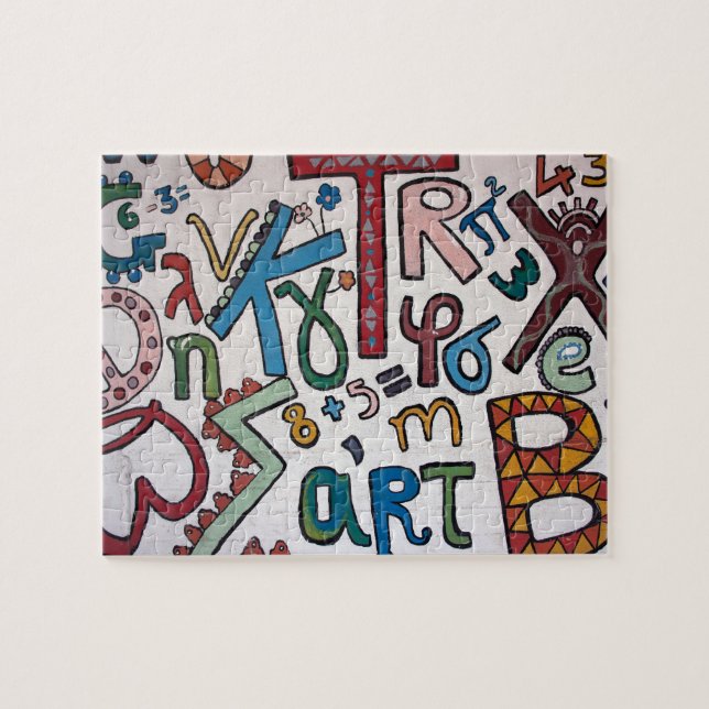 Colorful Alphabets Jigsaw Puzzle (Horizontal)