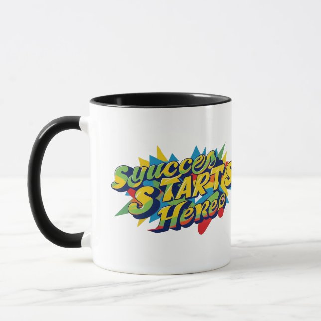 "Colorful Ambition Artwork" Mug (Left)