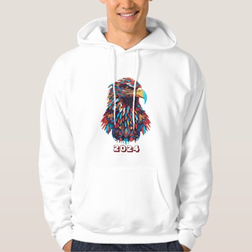 Colorful American Eagle Designed T_Shirt  Hoodie