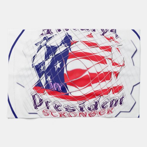 Colorful American Flag Colors Hillary for USA Pres Towel