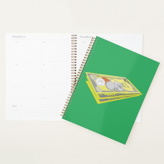 Colorful American Money Cash and Coins  Planner (Creator Uploaded)