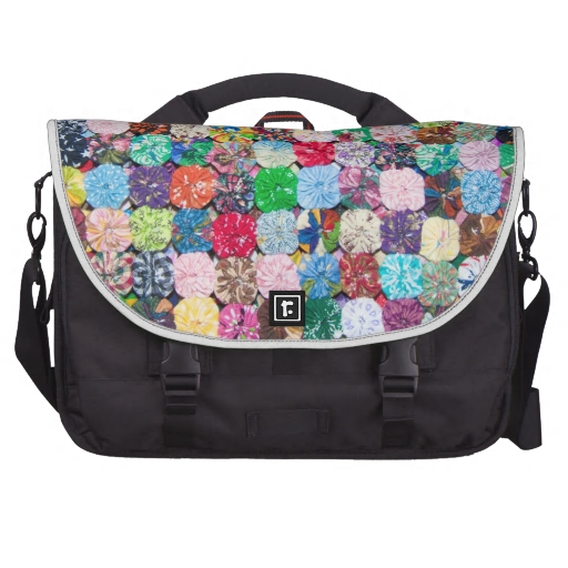 Colorful Amish Patchwork Quilt Bags For Laptop | Zazzle