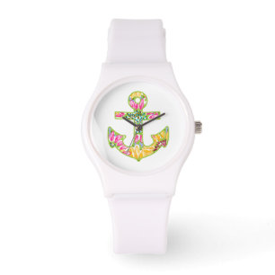 Colorful Anchor Nautical Watch