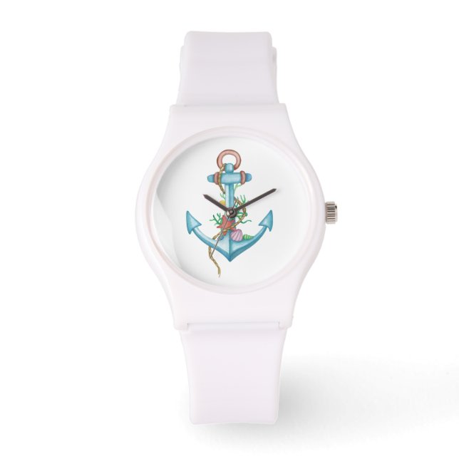 Colorful Anchor Nautical Watch (Front)