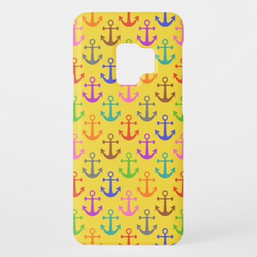 Colorful Anchor Pattern Retro Nautical Case_Mate Samsung Galaxy S9 Case