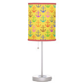 Colorful Anchor Pattern Retro Nautical Table Lamp (Right)