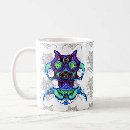 Colorful ancient space idol v1 coffee mug