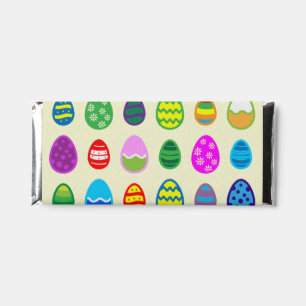 Colorful and beautiful Easter egg pattern Hershey Bar Favors