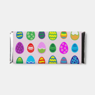 Colorful and beautiful Easter egg pattern Hershey Bar Favors
