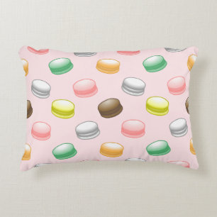 Colorful and Beautiful Macarons Accent Pillow