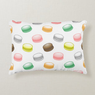 Colorful and Beautiful Macarons Accent Pillow
