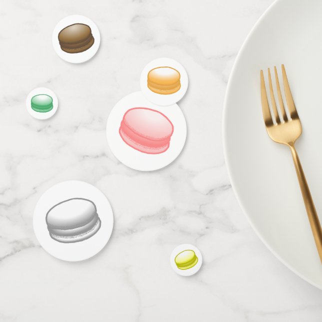 Colorful and Beautiful Macarons Confetti (Group)