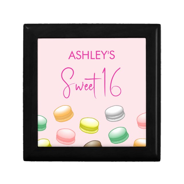 Colorful and Beautiful Macarons Gift Box (Front)
