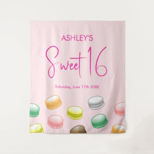 Colorful and Beautiful Macarons Tapestry