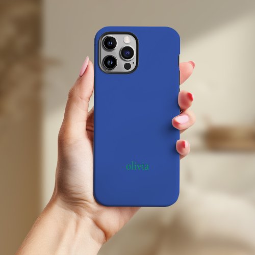 Colorful and Bold  Blue and Green iPhone 13 Pro Max Case