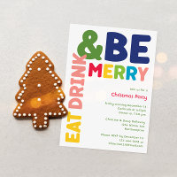 Colorful and Bright Eat Drink And Be Merry Party