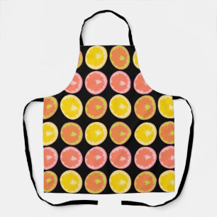Colorful and Bright GrapeFruit Slices Apron