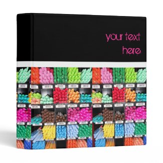 Colorful and Bright Marker Display 3 Ring Binders
