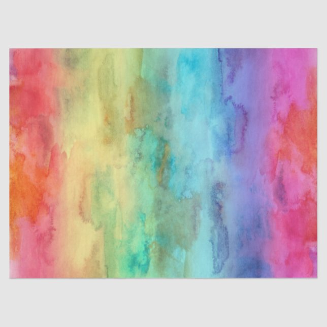 Colorful and Bright Rainbow Tissue Paper (Front)