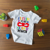 Colorful and Cute Autism is my Super Power