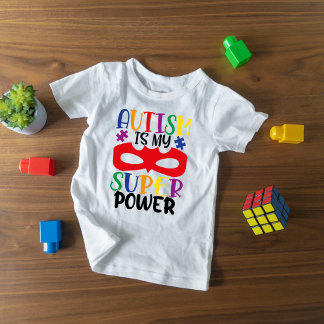 Colorful and Cute Autism is my Super Power T-Shirt