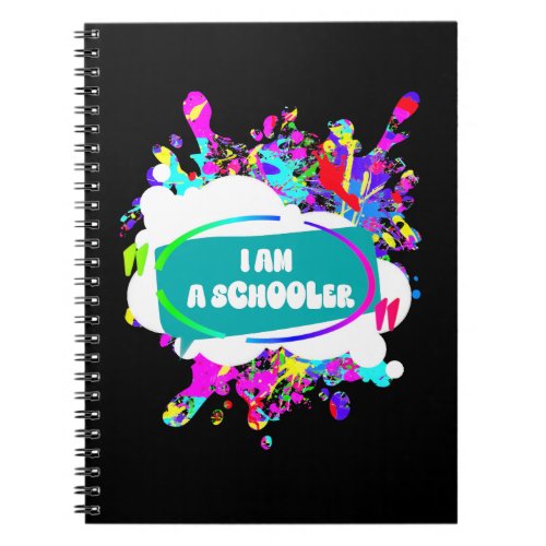 Colorful and dark notebook for student