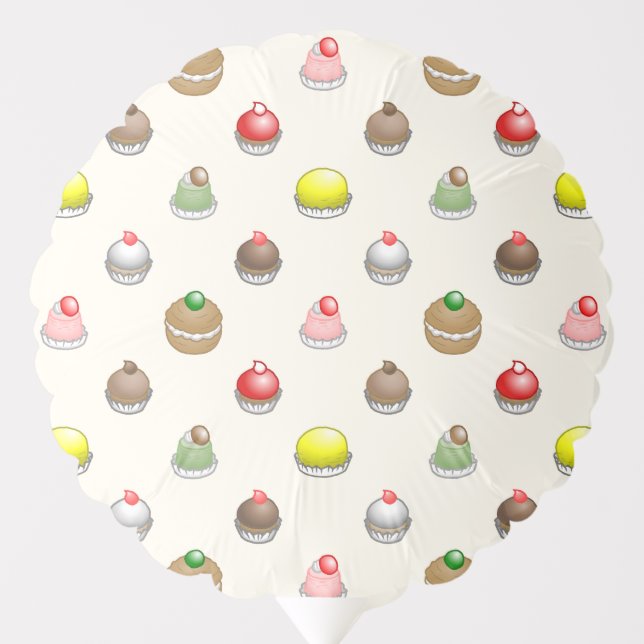 Colorful and delicious cakes balloon (Front)