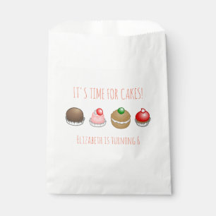 Colorful and delicious cakes favor bag
