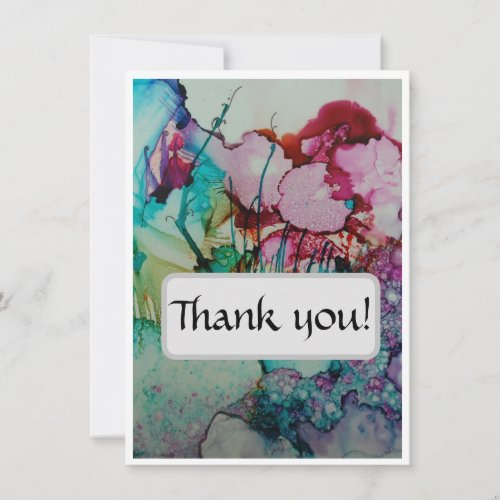Colorful and elegant Thank You Card