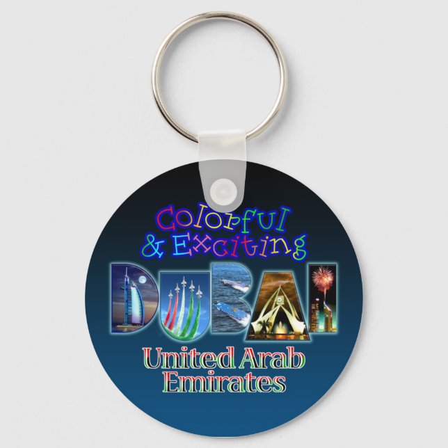 Colorful and Exciting Dubai Keychain (Front)