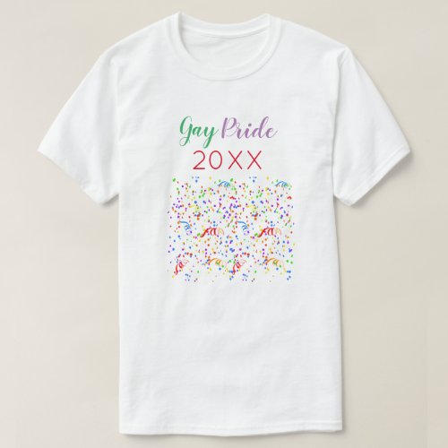 Colorful and Festive Gay Pride T_Shirt