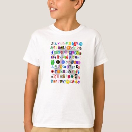 Colorful And Fun Depiction Of Pi T-shirt