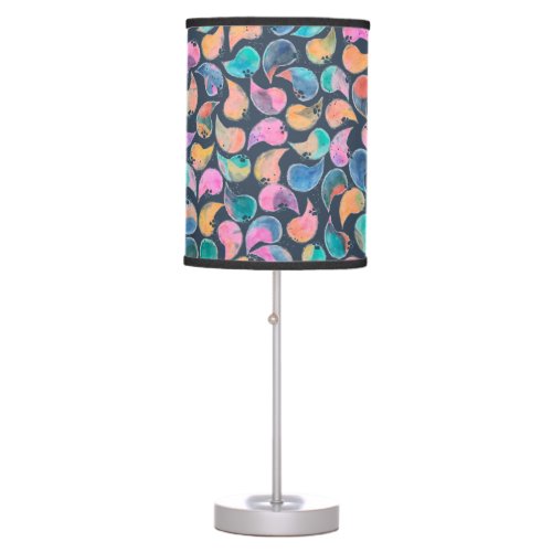 Colorful and happy  abstract watercolor pattern  table lamp