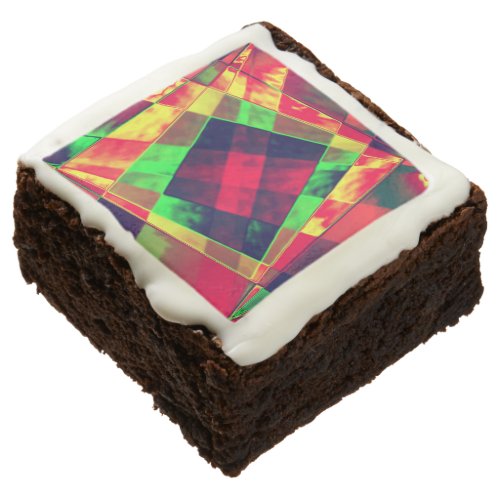 Colorful and inclined squares and rectangles brownie