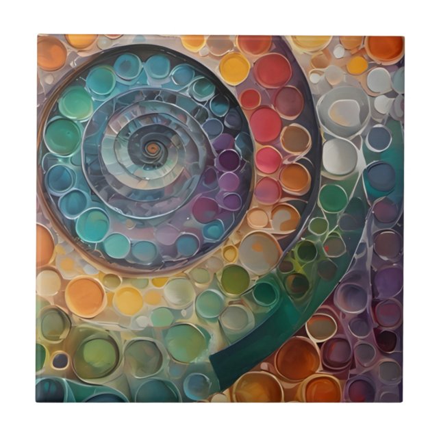 colorful and modern ceramic tile (Front)