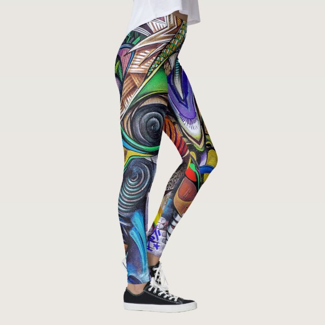 Colorful and modern Graffiti leggings (Right)