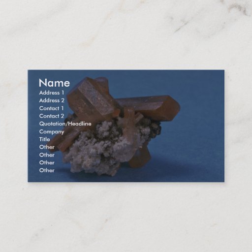 Customizable Colorful and shiny Topaz crystals Business Card Template