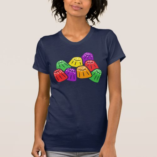 Colorful and Sweet modern Gumdrops Candy Graphic T_Shirt