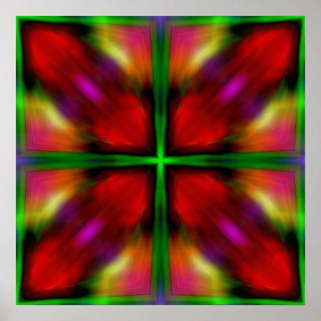 Colorful and unique abstract art poster (Front)