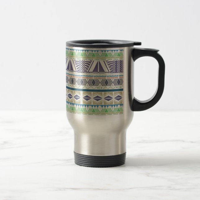Colorful and Unique Aztec Art Mug (Right)