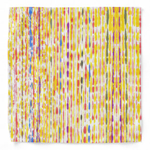 Colorful and Yellow Raindrops Pattern Bandanas
