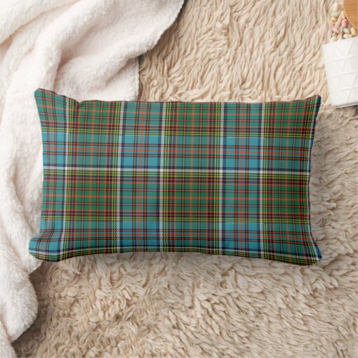 Colorful Anderson Tartan Plaid Lumbar Pillow Zazzle