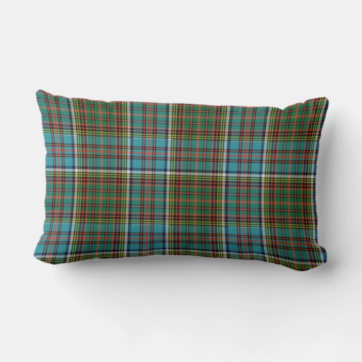Colorful Anderson Tartan Plaid Lumbar Pillow Zazzle