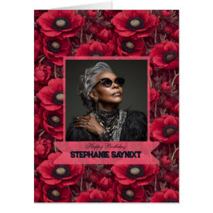 Colorful Anemones 40Th Birthday Trendy Card