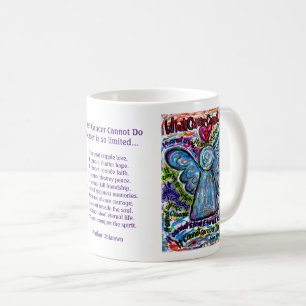 Colorful Angel Cancer Cannot Poem Coffee Mugs